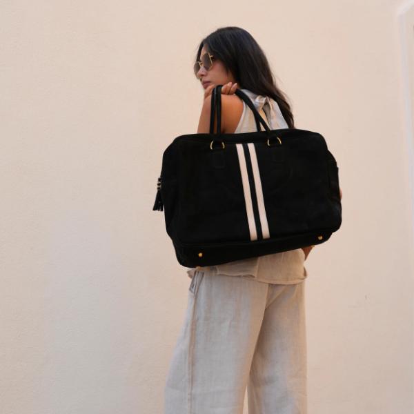 Notting Hill Bag - Black Suede - Image 3