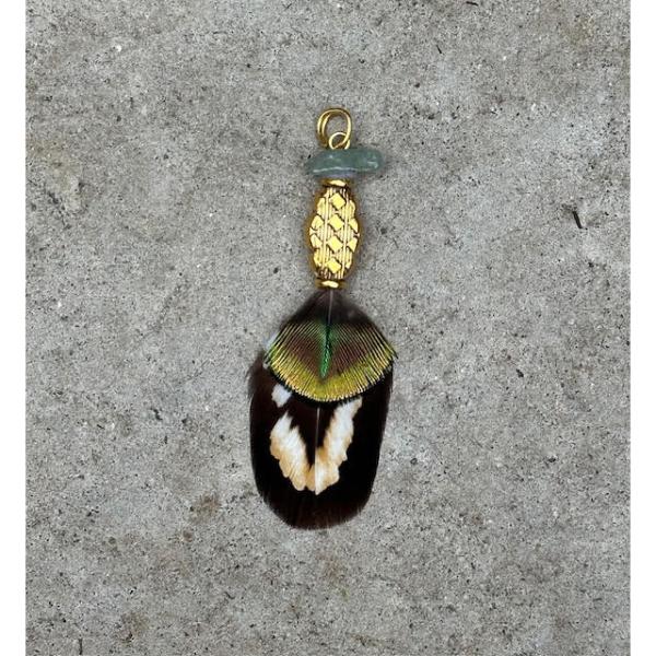 Gold Flat Pendant 016