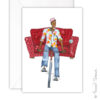 Greeting Card/Bike,Red Sofa