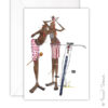 Greeting Card - Bike Preening in Mirror/HS085