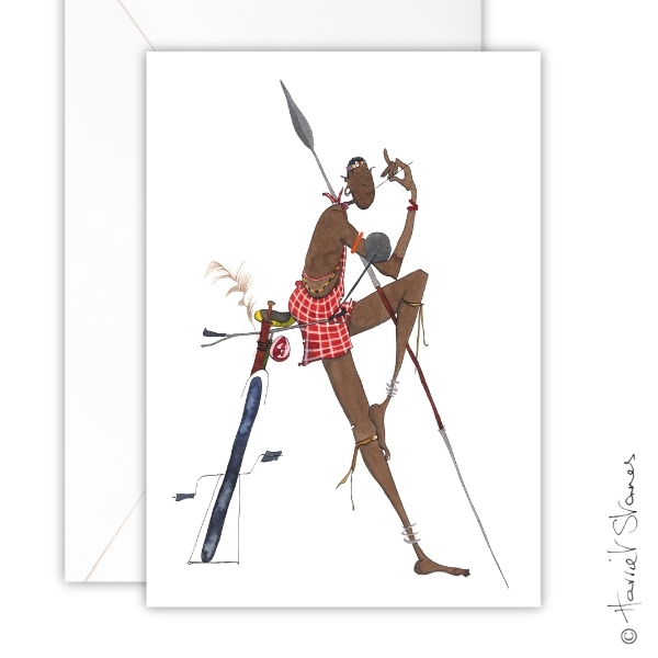 Greeting Card - Bike Picking Teeth/HS086