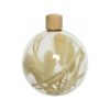 Pampas Filled Glass Bauble, 8cm