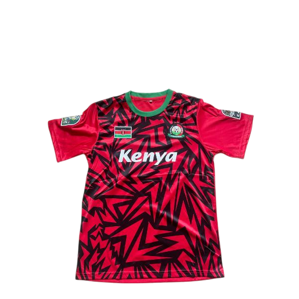 Jersey T - Shirt Red& Black Stripes