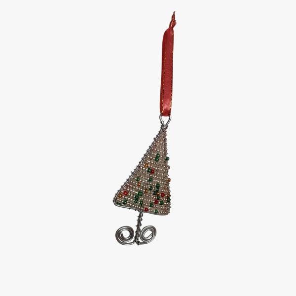 Beaded Xmas Tree - Hanging