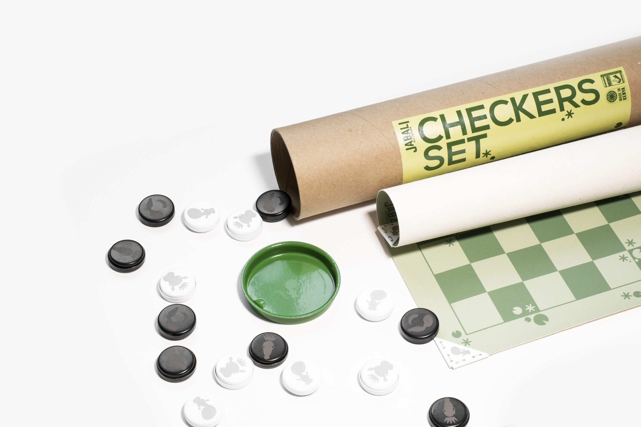Jabali Checkers Set