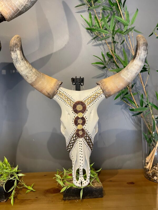 Decorated Skull - White