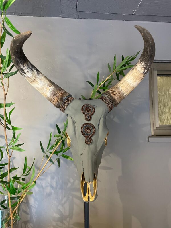 Decorated Skull - Grey