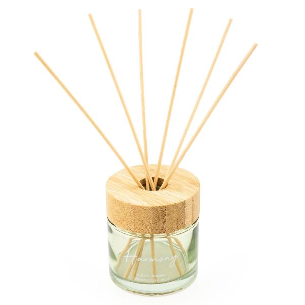 150ml Reed Diffuser with Bamboo Lid Sage Green - Harmony - Image 2