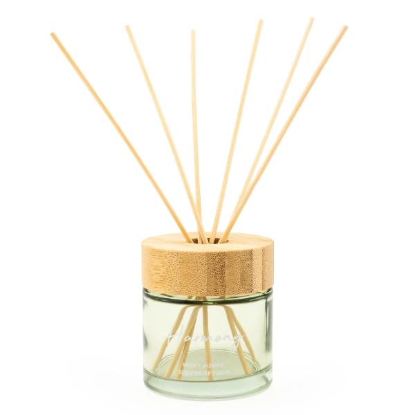 150ml Reed Diffuser with Bamboo Lid Sage Green - Harmony