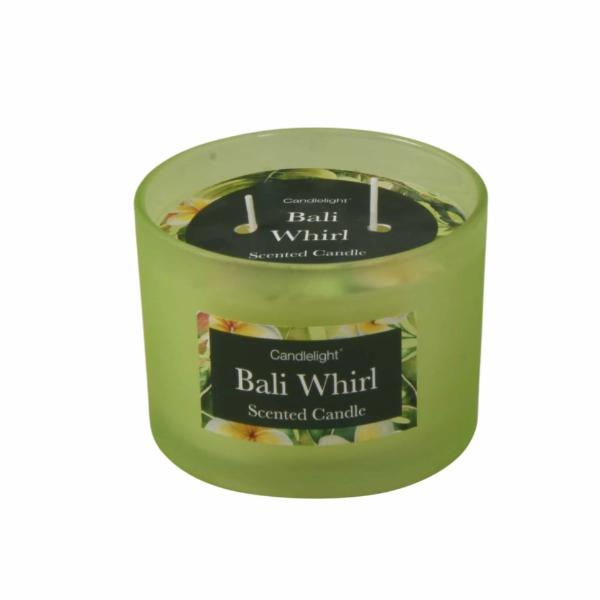 Bali Whirl 2 Wick glass filled Pot Candle Sea Salt Scent 380g