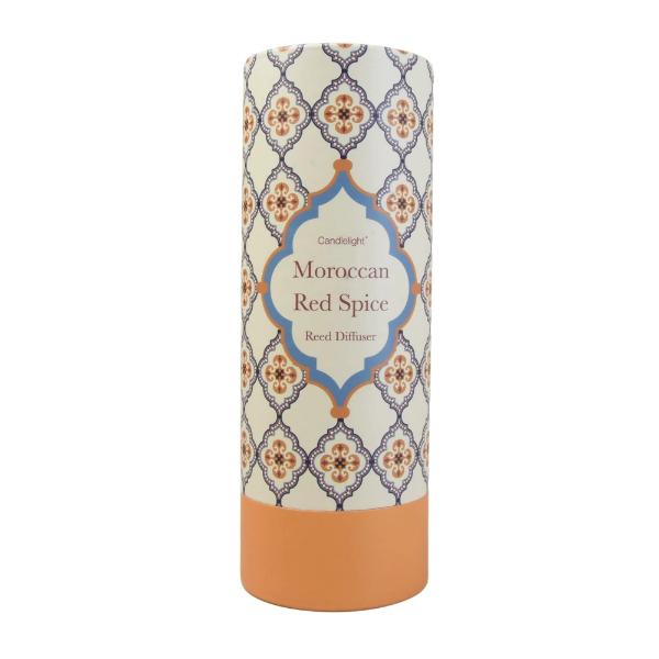 Moroccan Red Spice Reed Diffuser in Gift Box Red Cinnamon Scent 150ml - Image 2