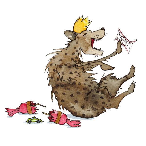 Christmas Card - Laughing Hyena/HS041