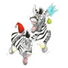 Christmas Card - Zebra Laughing/HS143