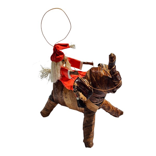 Father Xmas on an Elephant