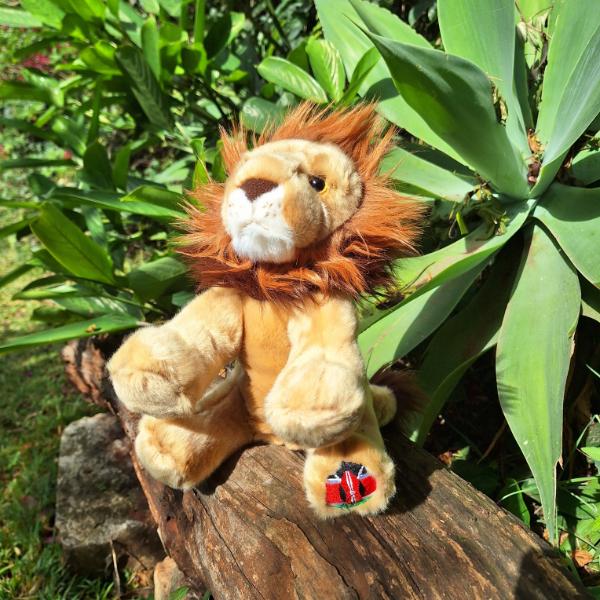 Lion - Plush Toy With Kenya Flag 30cm