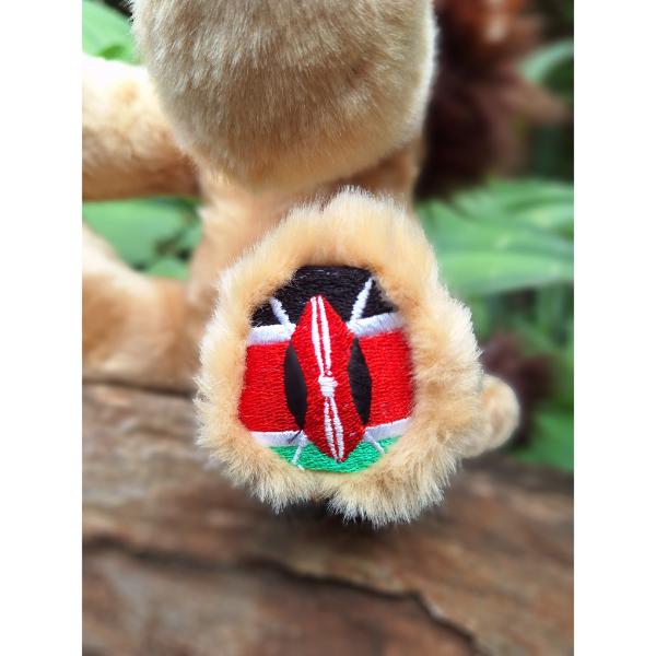 Lion - Plush Toy With Kenya Flag 30cm - Image 6