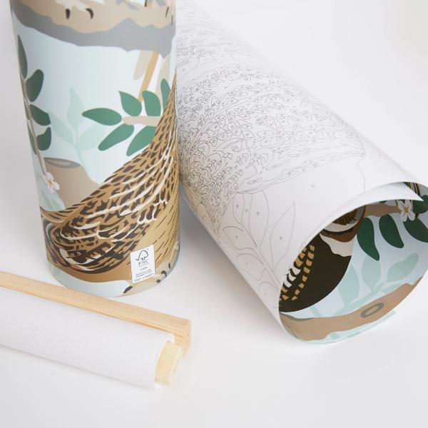 Natural History Museum Paint By Numbers Owls Hanging Kit - Image 4