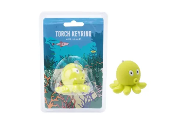 Eureka Torch Keyring - Octopus
