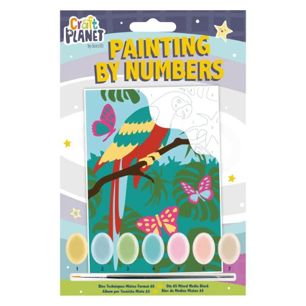 Mini Paint By Numbers Kit - Parrot