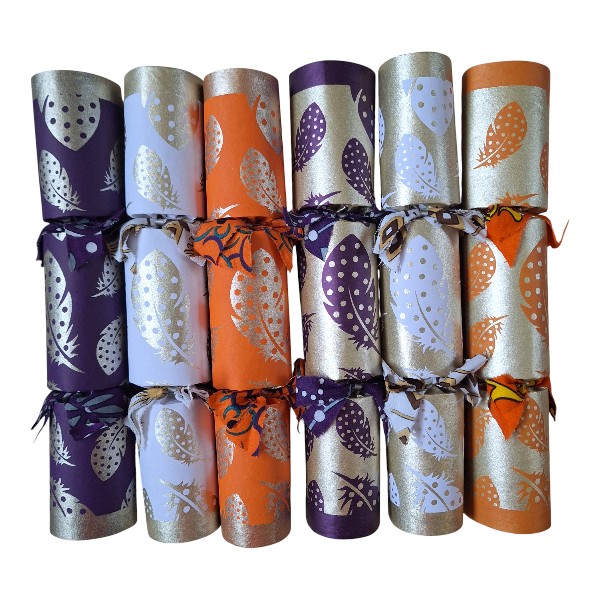 Gold Christmas Crackers Set of 6 / GOLDSET010