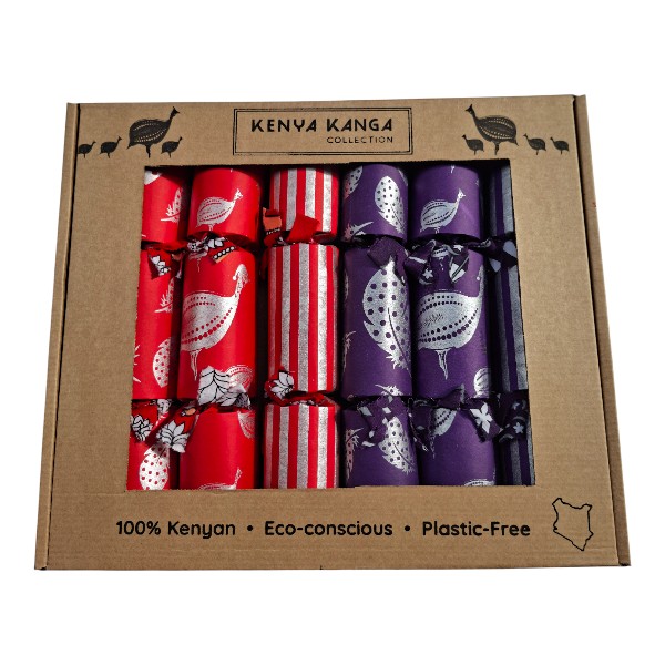 Silver Christmas Crackers Set of 6 / SILVERSET012