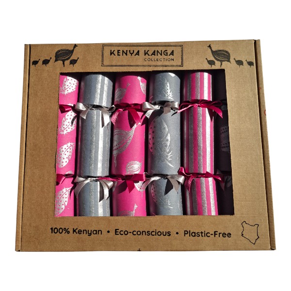 Silver Christmas Crackers Set of 6/SILVERSET014