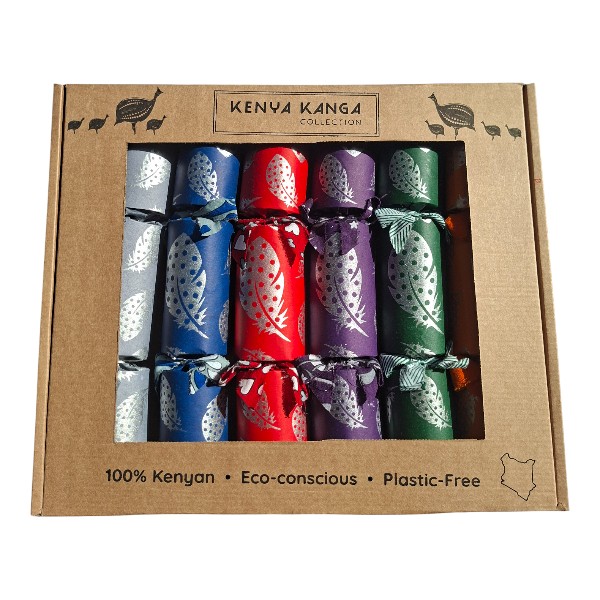 Silver Christmas Crackers Set of 6 / SILVERSET016