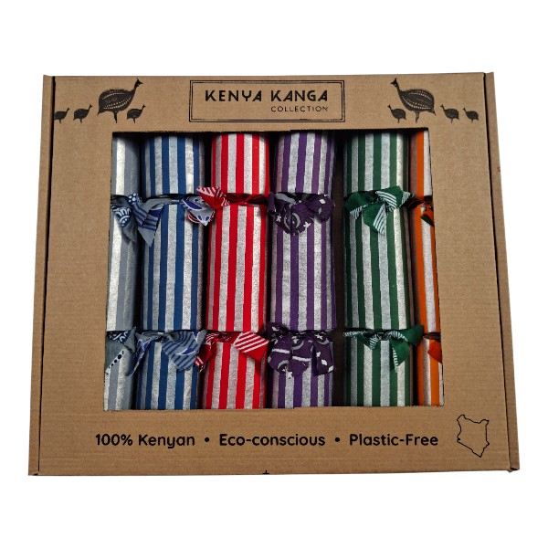Silver Christmas Crackers Set of 6 / SILVERSET019