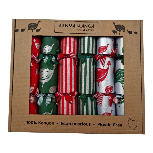 Silver Christmas Crackers Set of 6 / SILVERSET020