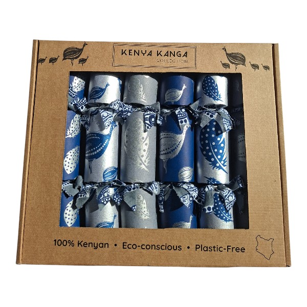 Silver Christmas Crackers Set of 6/ SILVERSET004
