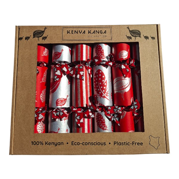 Silver Christmas Crackers Set of 6/ SILVERSET006