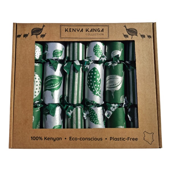 Silver Christmas Crackers Set of 6 / SILVERSET007