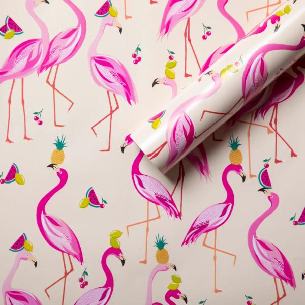 Sara Miller Pink Birds/Flamingos Wrapping paper
