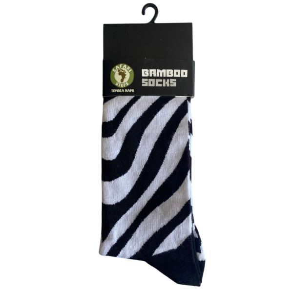 Animal Texture Zebra Fur Socks