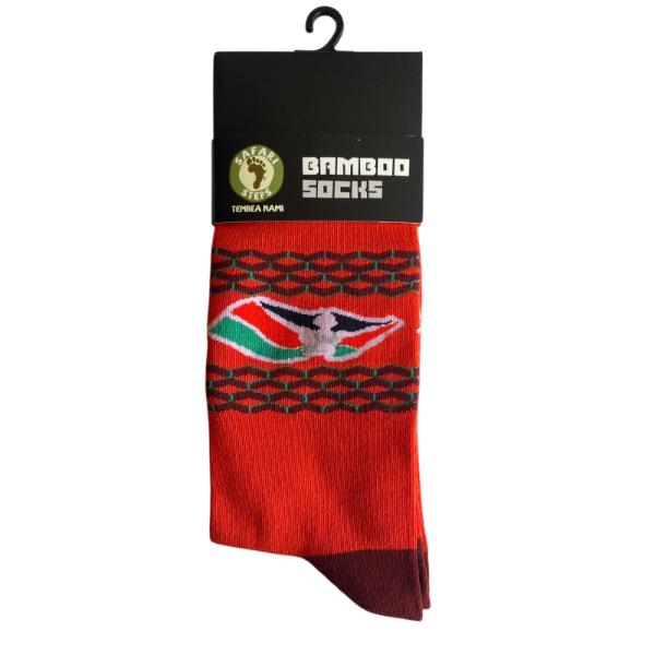 Kenyan Athletics Runner with Flag Socks