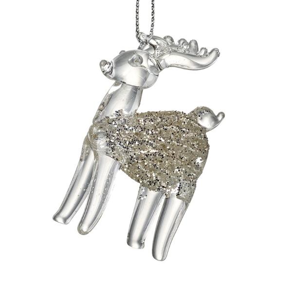 Glass Hanging Reindeer G/F1R