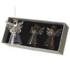 Set of 3 Hanging Glass Angels With Bells D/48