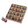 Red & Grey Glass Decs Set JNJ360A
