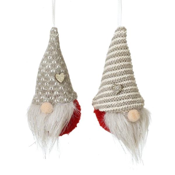 Hanging Knitted Gonks With Heart On Hats TTM045