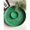 Green Embossed Tray