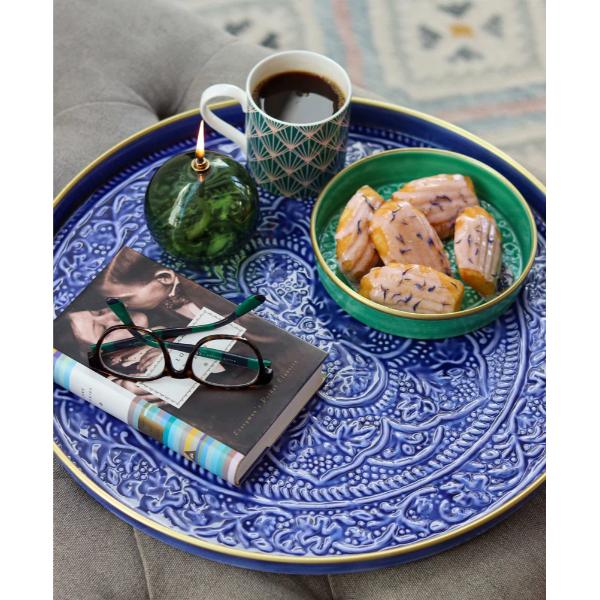 Indigo Embossed Tray