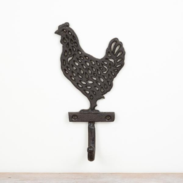 Hen Cast Iron Hook 20cm