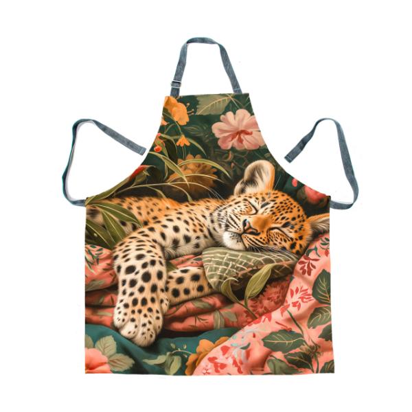 Apron - Leopard Green