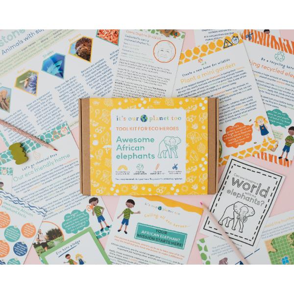 Awesome African Elephants Eco Activity Kit & Sustainable Fun