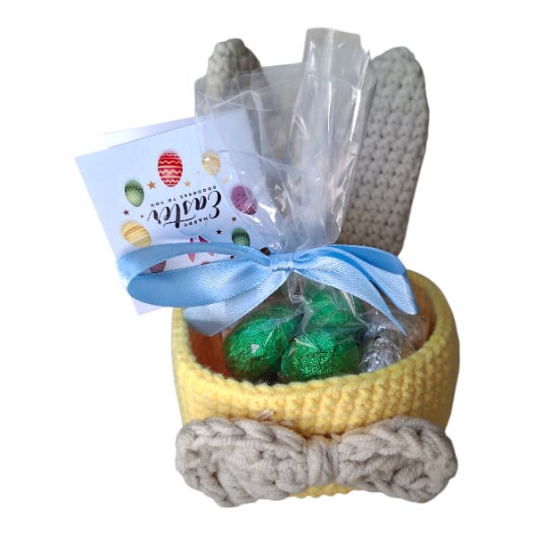 Crotchet Basket Bunny Eggs