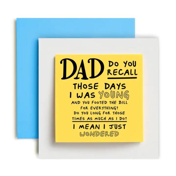 Dad Note Birthday Card