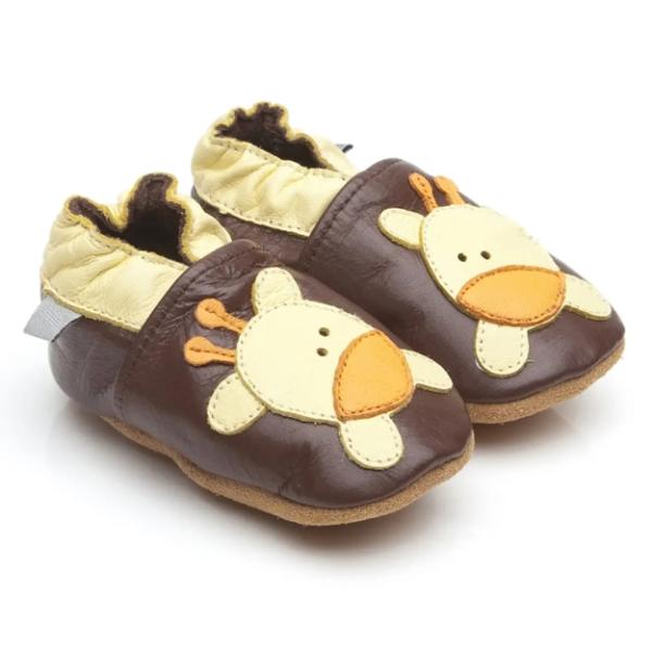 Soft Leather Baby Shoes Giraffe