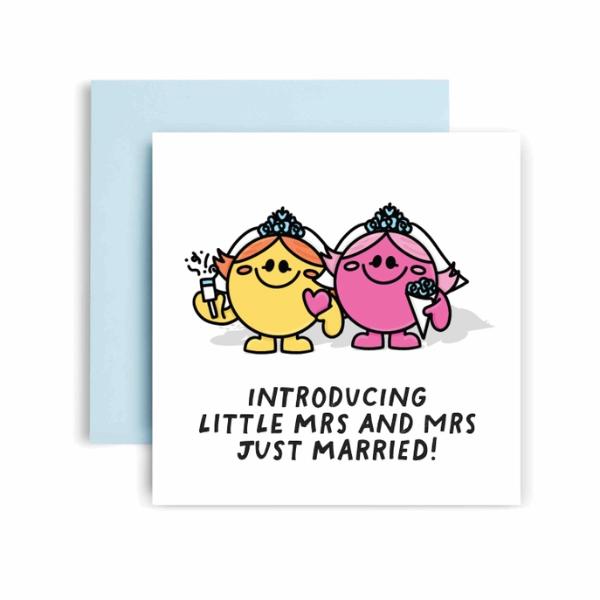 Introducing Mr and Little Mrs Just Married Card