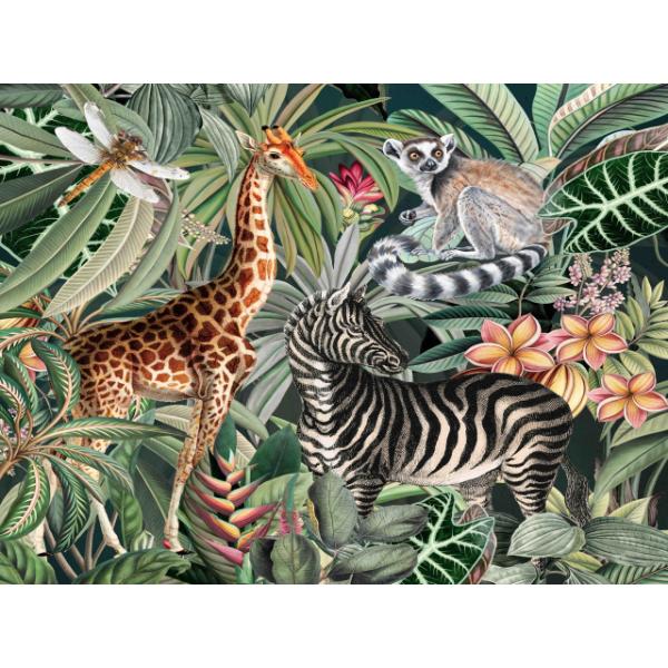 Placemats - set of 6 Vinyl - African Jungle
