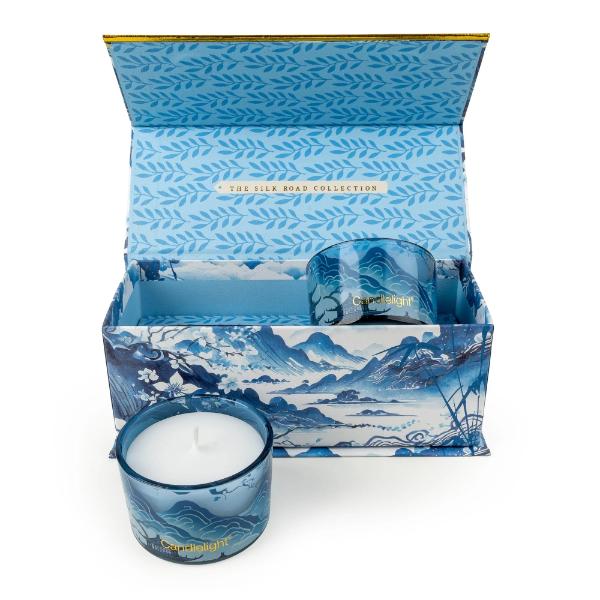 Set of 2 Candles – Tianshui Blue